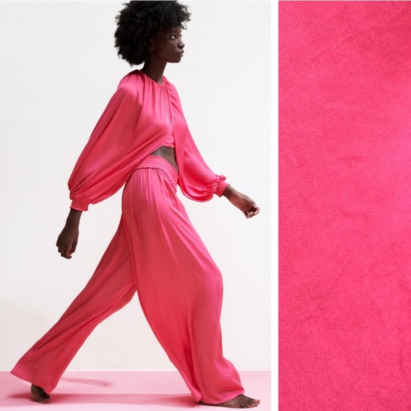 Zara Balloon Sleeve Crop Top - Picture 5 of 6